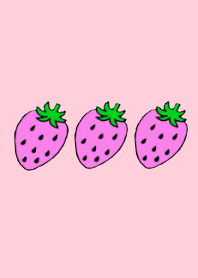 Pink strawberries