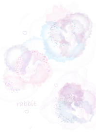 rabbit in watercolor