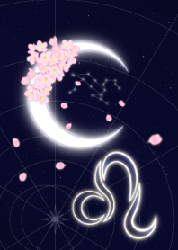 Leo moon and cherry blossoms JPN