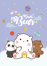 น้องหมี&น้องเป็ด เบบี๋ กาแล็กซี สีม่วง