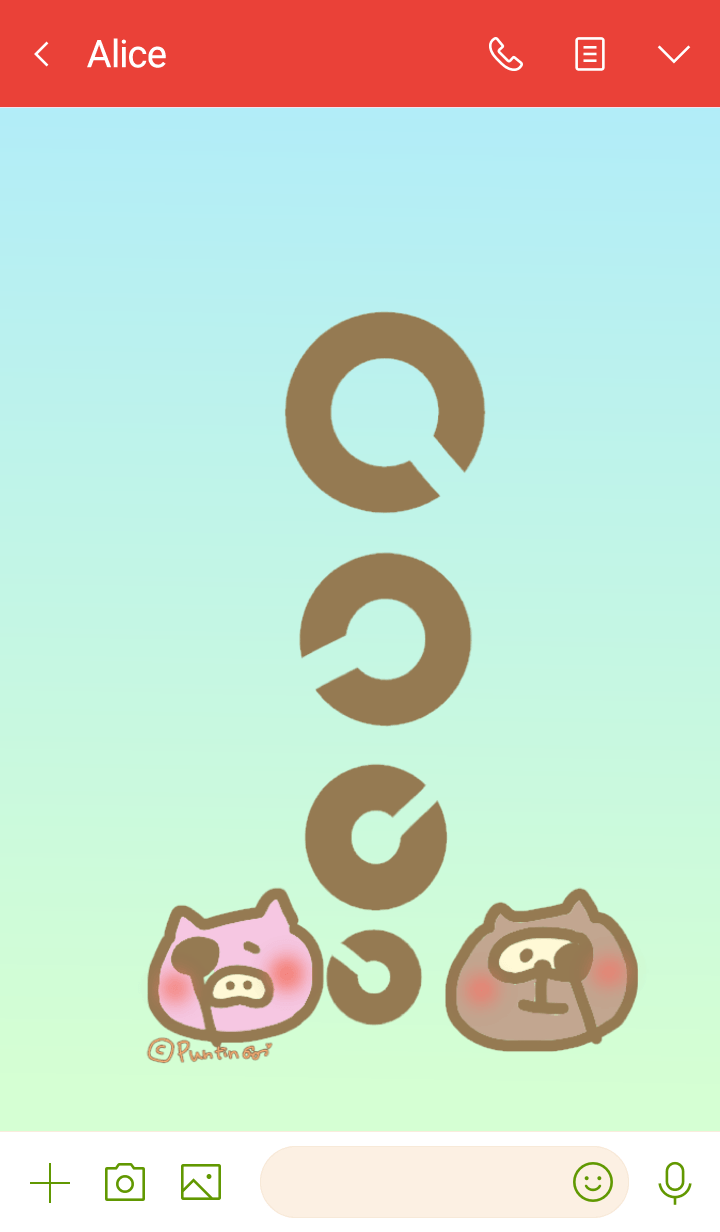 eye vision test with cute and love time