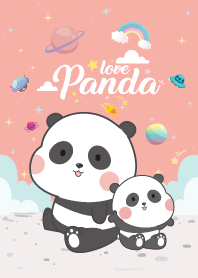 Panda Love Galaxy Pink