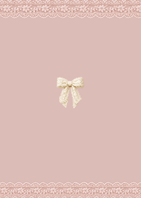Lace Ribbon Simple Theme Dusty Pink