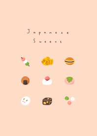 ちいさな和菓子。ピンクと緑