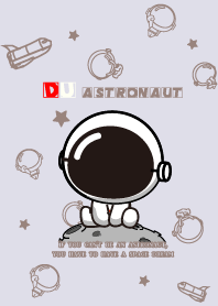TAI.DU astronaut sits in a moon (PURPLE)