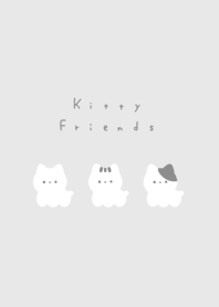 Kitty Friends (NL)-gray white