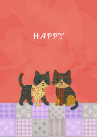 Cat Stuffed06 on red