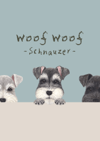 Woof Woof - Schnauzer - BLUE GRAY