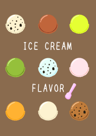 ICE CREAM FLAVOR/BROWN