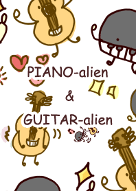 PIANO-alien & GUITAR-alien_cute