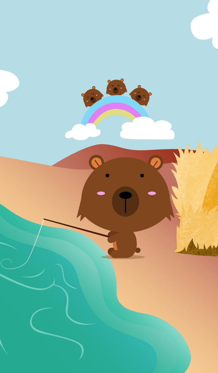 Summer Cute sweet bear