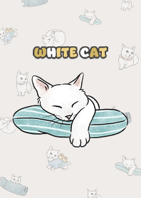 whitecat1 / light beige