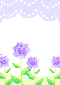 Bright purple roses