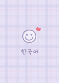 Korea Plaid<Tulips>purple