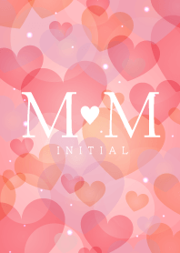 INITIAL -M&M- Love Heart