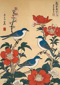 อุกิโยะเอะ -นก 2d7FdF