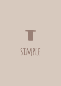 Initial-T *Dullness Brown*