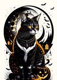 halloween cat cAC45B