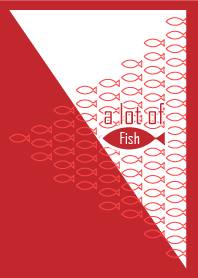a lot of red fish