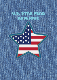 U.S. Star flag Applique 72