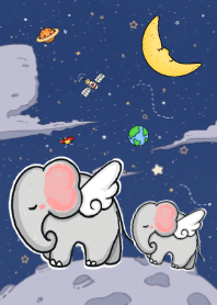ลูกช้างและนักบินอวกาศตัวน้อย