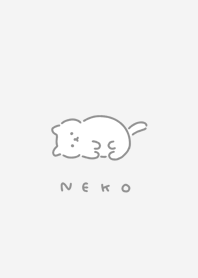 Lying cat / light gray