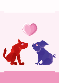 ekst Red (Dog) Love Blue (Pig)