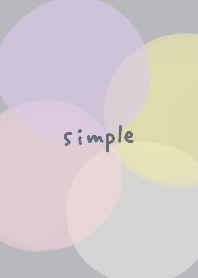 simple gray and pastel colors