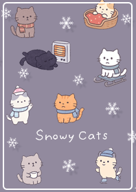 violet Snowy Cats 02_2