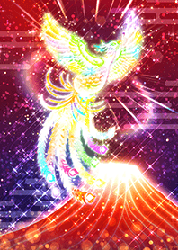 勝負運と運気上昇「赤富士鳳凰図」