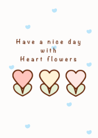 Little pastel heart flowers 12