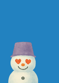 blue 表情豊かな雪だるま5