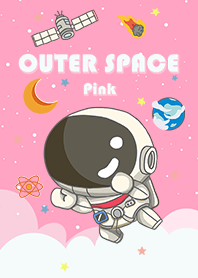 浩瀚宇宙 可愛寶貝太空人 太空船 粉紅色2