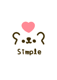simple gilry kaomoji bear