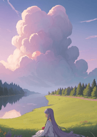 Cloud and girl   0C2404