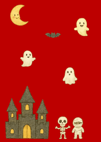 Halloween Festival03 red & beige