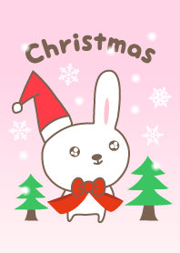 Cute rabbit theme for Merry Christmas