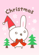 可愛的兔子的聖誕主題