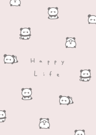 ちいさなパンダ。 白とピンク