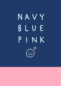 navy blue pink