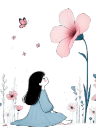 Girl and Flower V.33