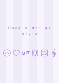 Purple stripe style