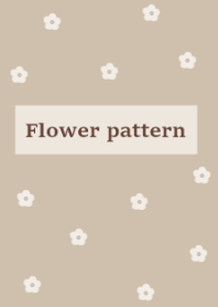 flower pattern#beige brown