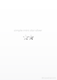 simple mini star silver