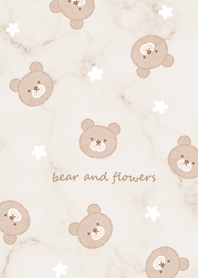 Bear, Flower and Marble2 brown03_2