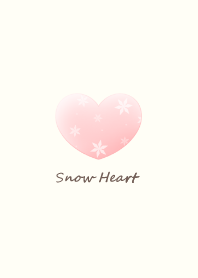 Snow Heart -pink-