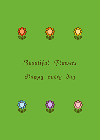 幾朵小花兒(清新綠色)