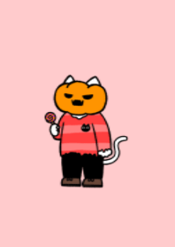 Jack-o'-lantern cat 01.