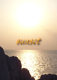 Summer seems regrettable for sunset sea.