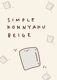 Simple konjac beige.